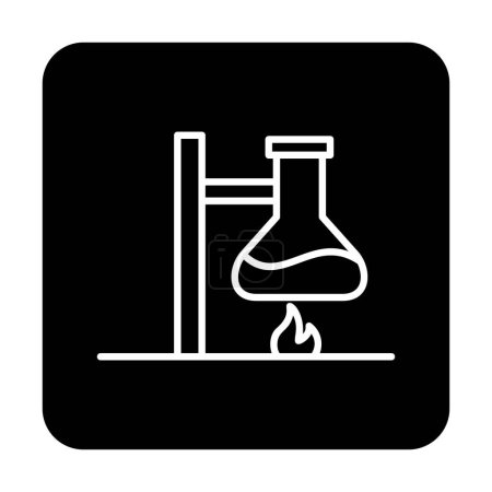 Illustration for Simple Chemical Experiment icon, vector illustration - Royalty Free Image