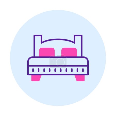 Illustration for Vector illustration of bed icon - Royalty Free Image