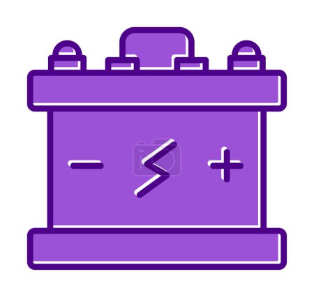 Ilustración de Icono de la batería vector ilustración - Imagen libre de derechos