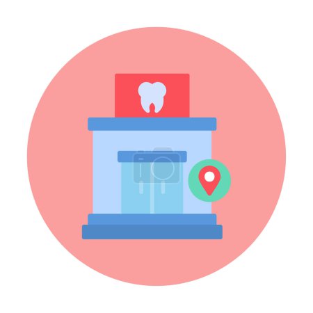 Illustration for Clinic Location icon vector illustration - Royalty Free Image