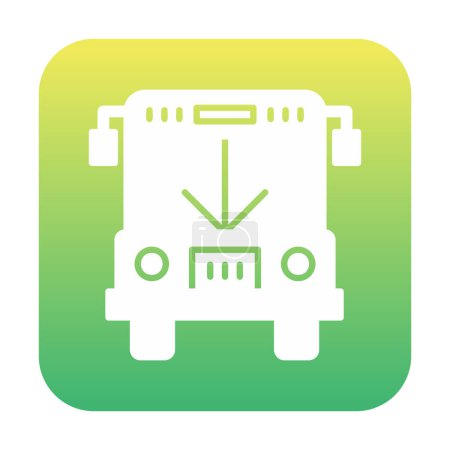 Illustration for Bus icon, vector illustration - Royalty Free Image