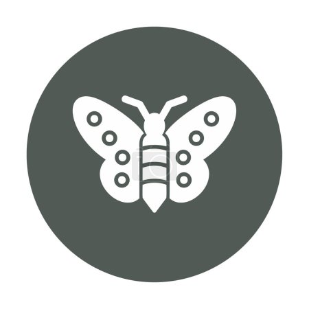 Illustration for Butterfly vector icon flat illustration - Royalty Free Image