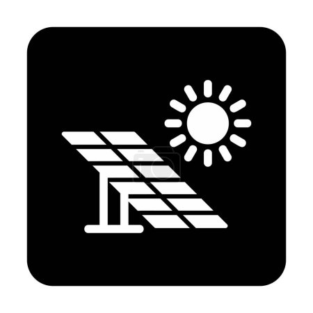 Illustration for Solar Panel icon vector illustration - Royalty Free Image