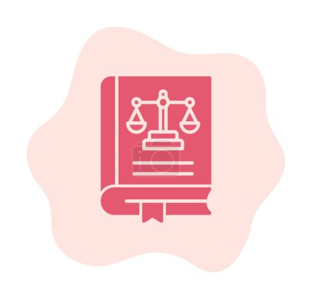 Ilustración de Libro de leyes. icono web ilustración simple - Imagen libre de derechos