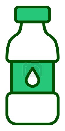 Illustration for Water Bottle icon, vector illustration - Royalty Free Image