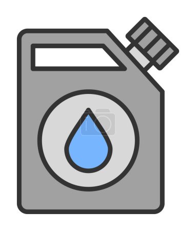 Illustration for Fuel Cane icon, vector illustration - Royalty Free Image