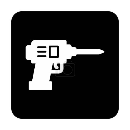 Illustration for Simple drill tool  icon vector illustration  design - Royalty Free Image