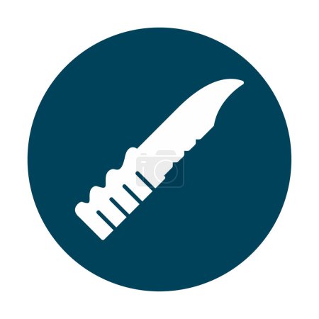 Illustration for Simple flat knife icon vector illustration - Royalty Free Image
