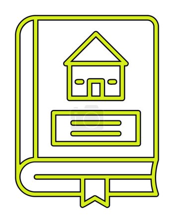 Illustration for Architecture Book flat icon, vector illustration - Royalty Free Image