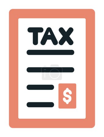 Illustration for Tax icon vector illustration - Royalty Free Image