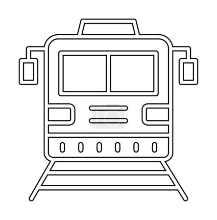 Téléchargez les illustrations : Icône du train, illustration vectorielle - en licence libre de droit