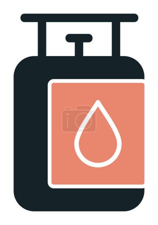 Illustration for Gas Tank icon vector illustration - Royalty Free Image