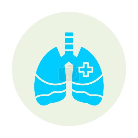 Ilustración de Icono de los pulmones, ilustración vectorial - Imagen libre de derechos