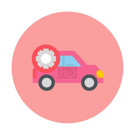 Téléchargez les illustrations : Illustration vectorielle des paramètres de voiture - en licence libre de droit