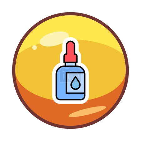 Ilustración de Icono web de Vacuna Oral, ilustración vectorial - Imagen libre de derechos