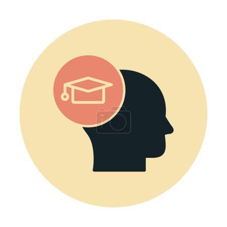 Illustration for Learning icon, vector illustration design - Royalty Free Image