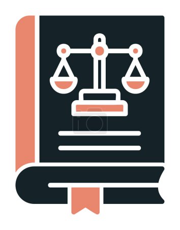 Illustration for Law book. web icon simple illustration - Royalty Free Image