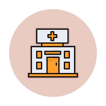 Ilustración de Hospital médico edificio vector ilustración - Imagen libre de derechos