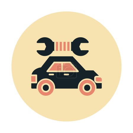 Illustration for Car service, maintenance vector illustration design - Royalty Free Image