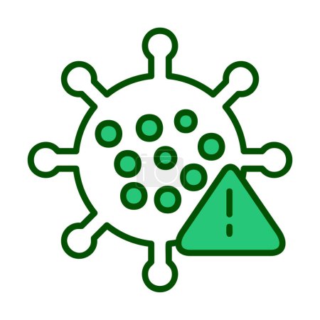 Ilustración de Coronavirus icono de la enfermedad, ilustración vectorial - Imagen libre de derechos