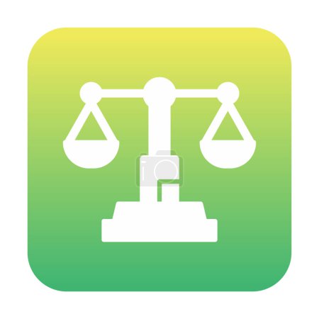 Téléchargez les illustrations : Justice balance icône vecteur simple - en licence libre de droit