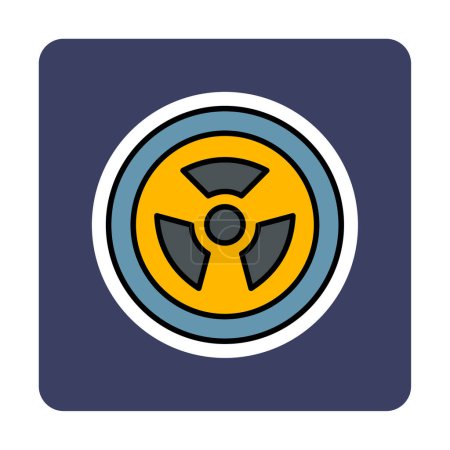 Ilustración de Signo de radiación. icono web diseño simple - Imagen libre de derechos