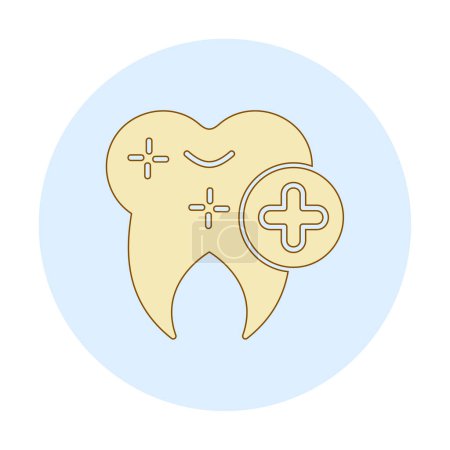 Téléchargez les illustrations : Illustration vectorielle d'icône médicale dentaire - en licence libre de droit