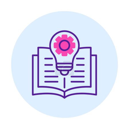 General Knowledge web icon, education learning concept                      