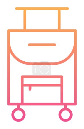 Illustration for Suitcase travel bag icon. Luggage concept - Royalty Free Image