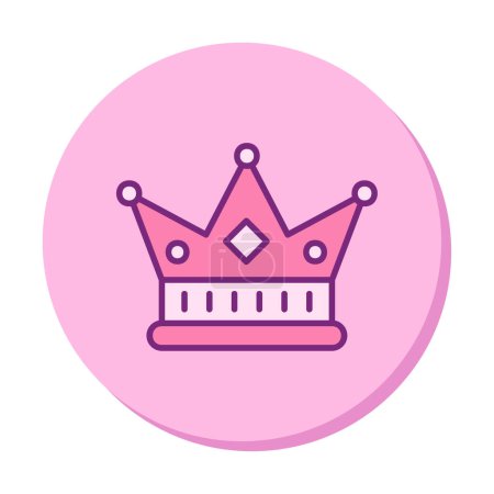 Illustration for Abstract crown . web icon  illustration - Royalty Free Image