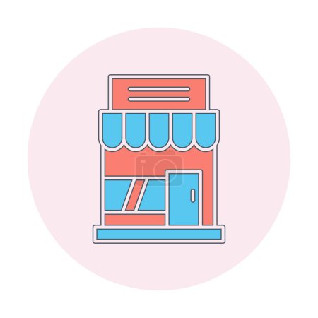Photo for Store icon, vector illustration simple design - Royalty Free Image