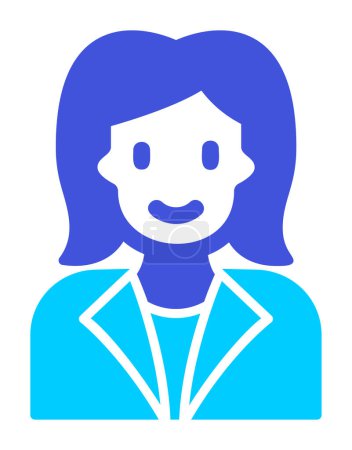 Illustration for Female avatar icon, vector illustration - Royalty Free Image