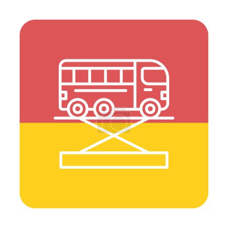Ilustración de Bus Jack. icono web ilustración simple - Imagen libre de derechos