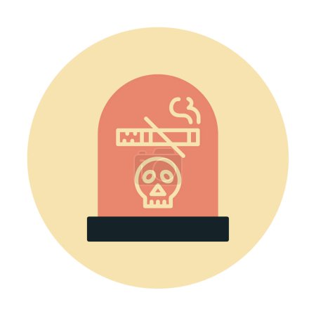 Illustration for Death web icon, vector illustration - Royalty Free Image