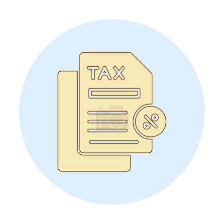 Ilustración de Simple icono de descuento fiscal, ilustración vectorial - Imagen libre de derechos