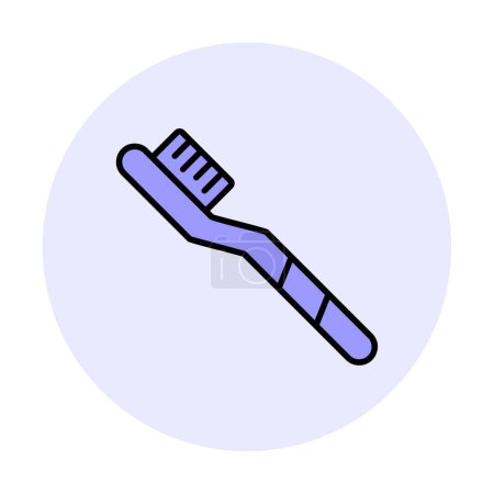 Illustration for Simple Toothbrush  icon illustration design - Royalty Free Image