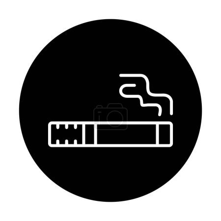 Illustration for Cigarette flat icon, vector illustration - Royalty Free Image