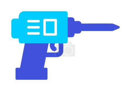 Illustration for Simple drill tool  icon vector illustration - Royalty Free Image