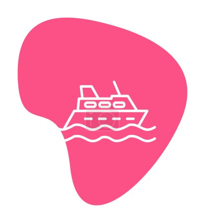 Illustration for Cruise. web icon simple illustration - Royalty Free Image