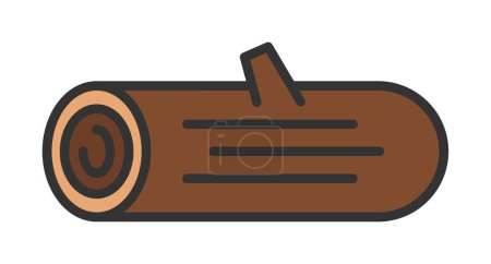 Illustration for Log icon. web simple illustration - Royalty Free Image