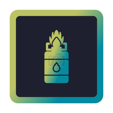 Illustration for Vector illustration of Camping Gas  icon - Royalty Free Image