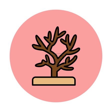 Illustration for Coral icon vector illustration - Royalty Free Image