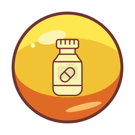 Téléchargez les illustrations : Pilules icône web, illustration vectorielle - en licence libre de droit