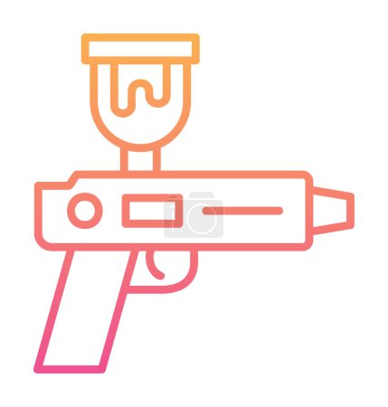 Spritzpistole Symbol Vektor Illustration