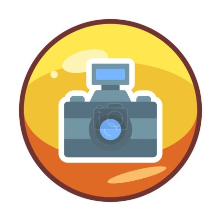 Illustration for Photo Camera icon vector illustration - Royalty Free Image