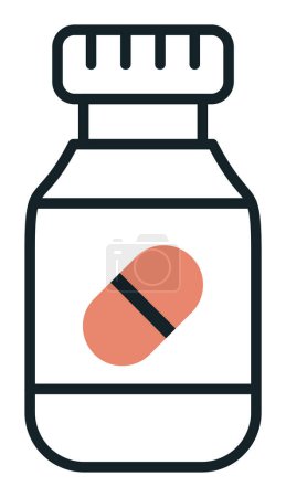 Illustration for Pills web icon, vector illustration - Royalty Free Image