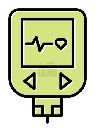 Glukometer-Icon-Vektor-Illustration Design