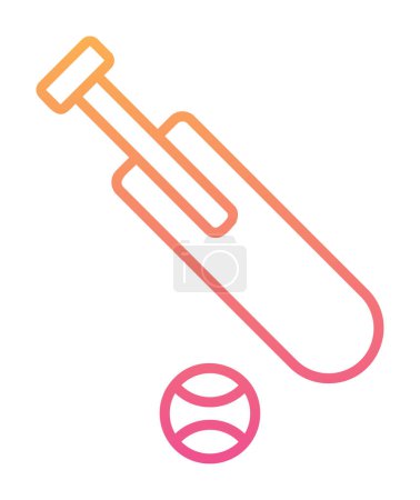 simple cricket icon  vector outline Design illustration.