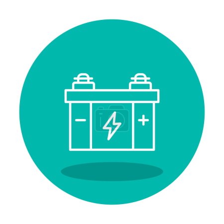 Illustration for Car  battery icon vector illustration - Royalty Free Image