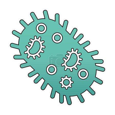Ilustración de Microorganismo icono vector ilustración diseño - Imagen libre de derechos